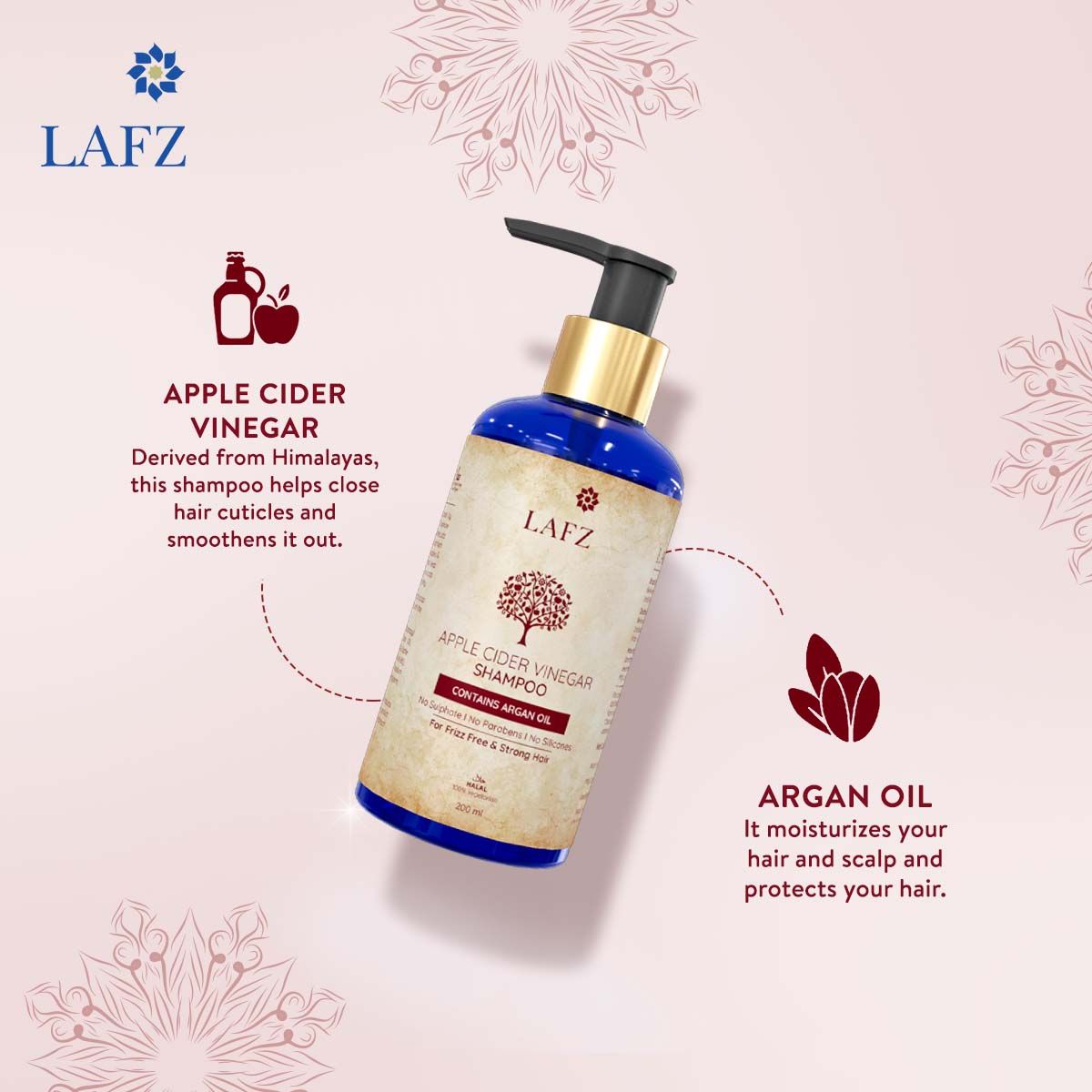 Lafz apple cider vinegar shampoo