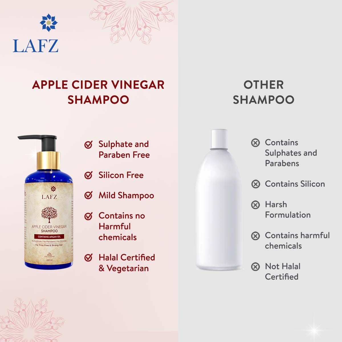 Lafz apple cider vinegar shampoo