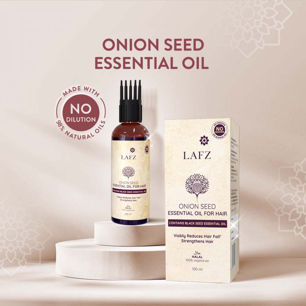 Lafz Essential Onion And Black Seed Hair Oil