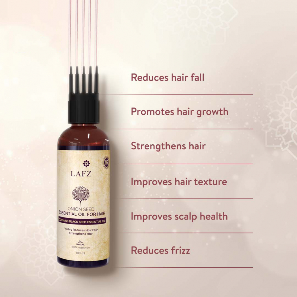 Lafz Essential Onion And Black Seed Hair Oil