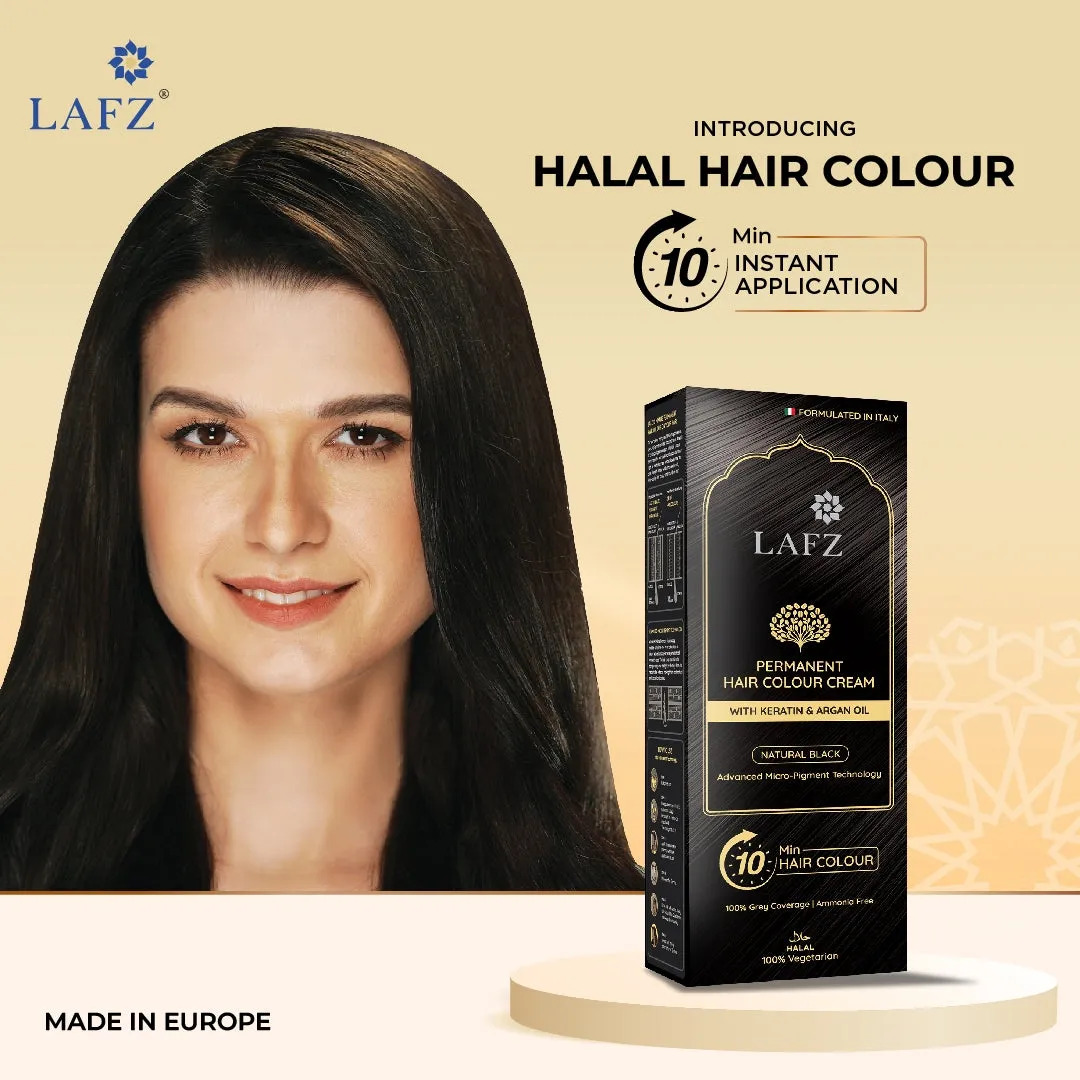 Lafz Permanent Natural Black Hair Color Cream